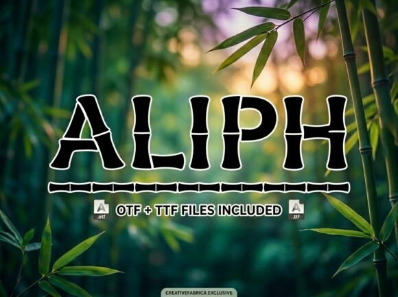 Aliph: A Stunning Display Font for Creative Product Design
