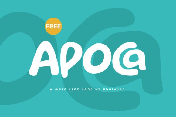 Apoca: A Relaxed Handwritten Typeface for Editorial Layouts