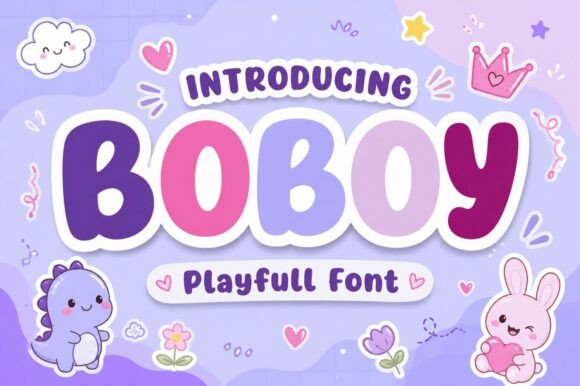 Boboy: The Cheerful Display Typeface for Vibrant Campaigns