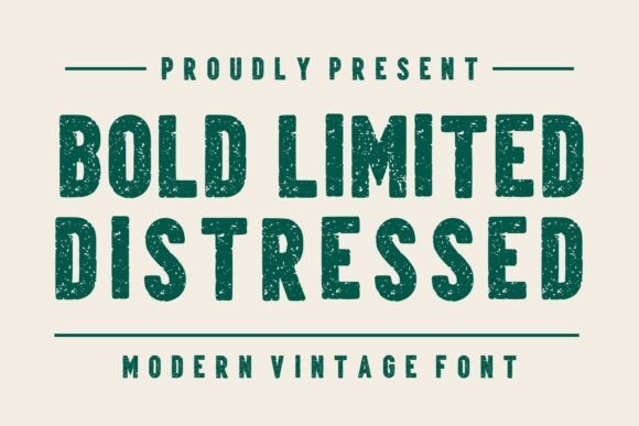 Bold Limited Distressed: A Modern Vintage Typeface for Web Design