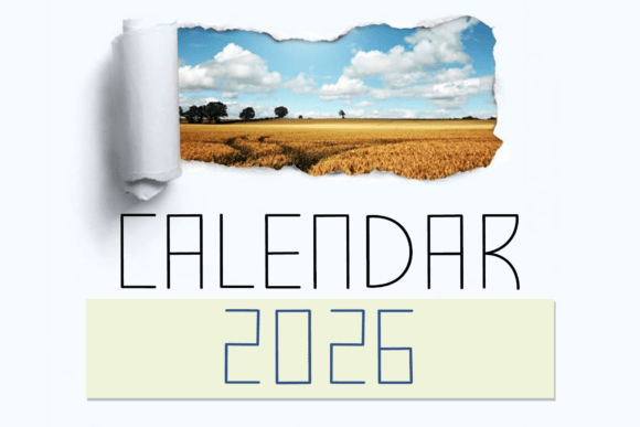 Calendar 2026: A Sleek Display Font for Modern Projects