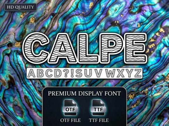 Calpe: A Stunning Display Font for Editorial Design