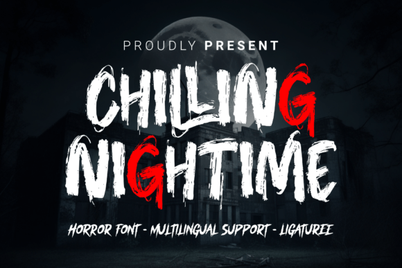 Chilling Nighttime: The Perfect Horror Font for Handmade Creators
