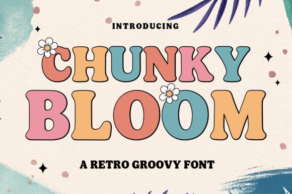 Chunky Bloom: A Retro Display Font for Editorial Design