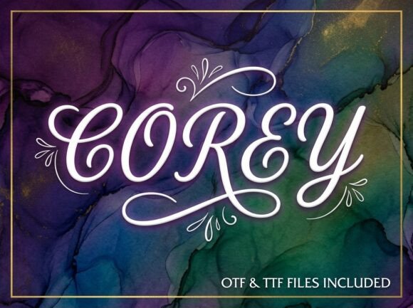 Corey: A Stunning Display Font for Bold Brand Identity