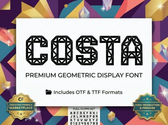 Costa: The Premium Display Font for Handmade Brands