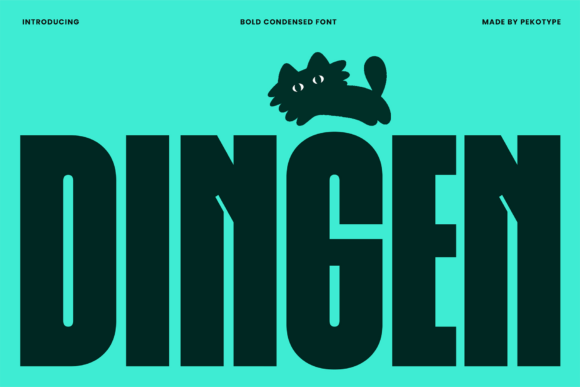 Dingen: The Bold Display Font for Modern Brand Identity