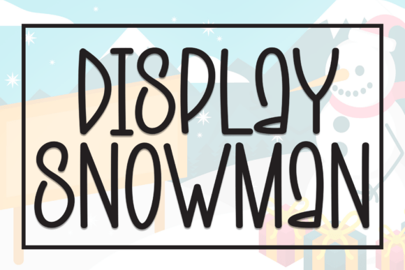 Display Snowman: The Whimsical Handcrafted Font You Need