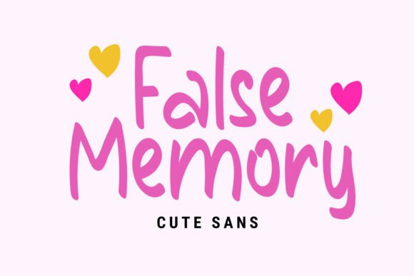 False Memory: A Handwritten Display Font for Creative Branding
