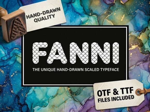 Fanni: A Handcrafted Display Typeface for Deep Sea Branding