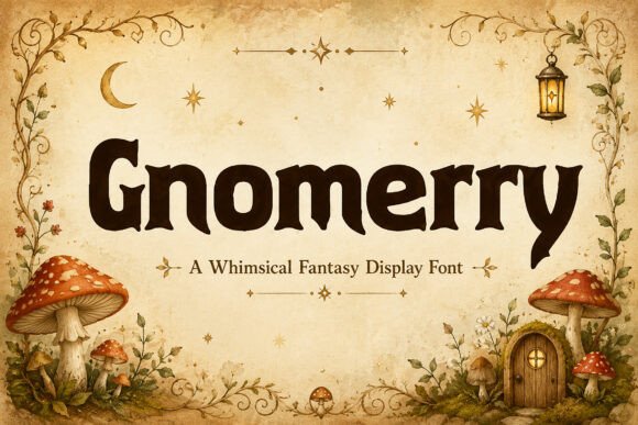 Gnomerry: The Whimsical Display Font for Magical Branding