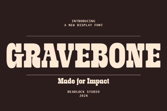 Gravebone: The Monumental Slab Serif for Digital Design