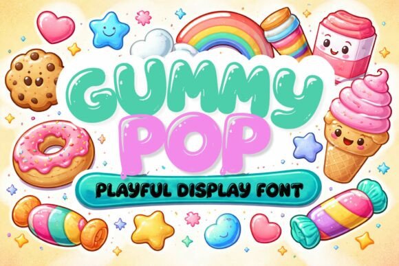Gummy Pop: The Bold Display Font for Memorable Brand Identity