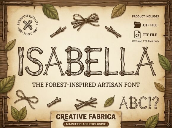 Isabella: A Rustic Display Typeface for Editorial Design