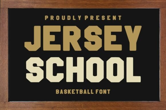 Jersey School: A Vintage Display Font for Editorial Design