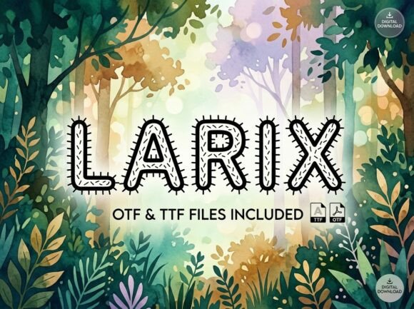 Larix: The Stunning Display Font for Digital Brand Impact