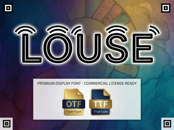 Louse Typeface: The Electric Display Font for Modern Digital Brands