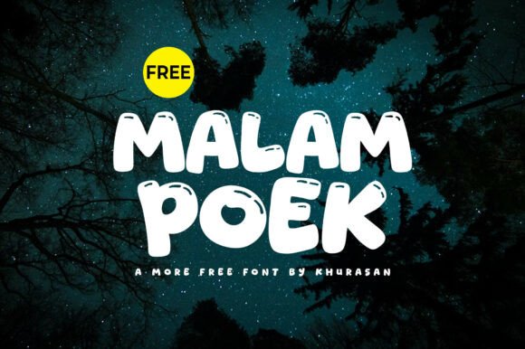 Malam Poek: The Handmade Typeface for Laid-Back Editorial Design