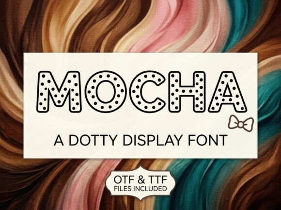 Mocha: A Vintage Display Typeface for Memorable Branding