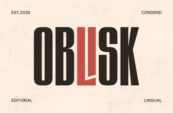 Oblisk: The Bold Condensed Display Font for Strong Brand Identity