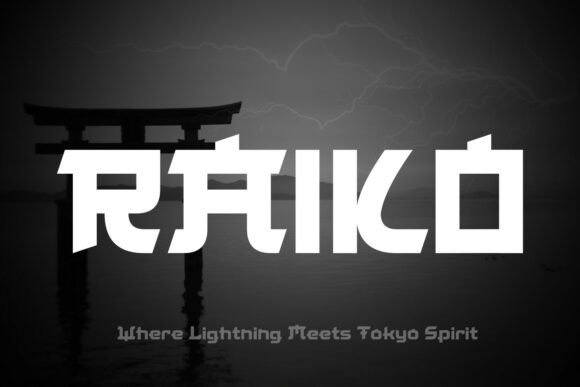 Raiko: A Bold Japanese-Inspired Display Font for Modern Web Design