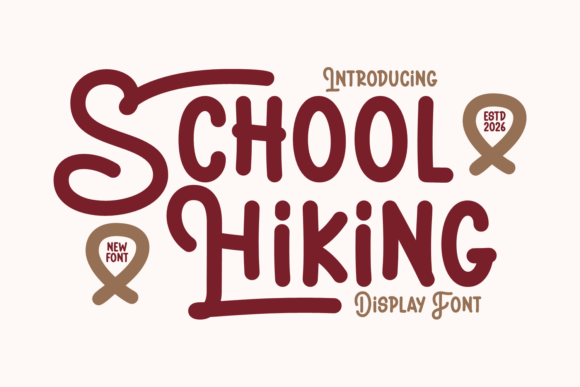 School Hiking: The Modern Display Typeface for Editorial Design