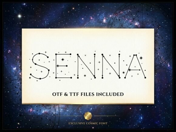 Senna: The Celestial Display Typeface for Elevated Branding