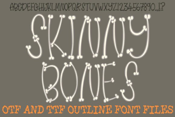 Skinny Bones: The Premium Display Typeface for Spooky Season Branding