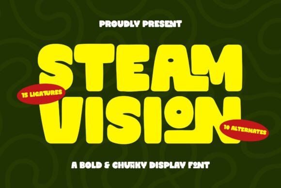 Steam Vision: The Chunky Display Font for Bold Handmade Brands