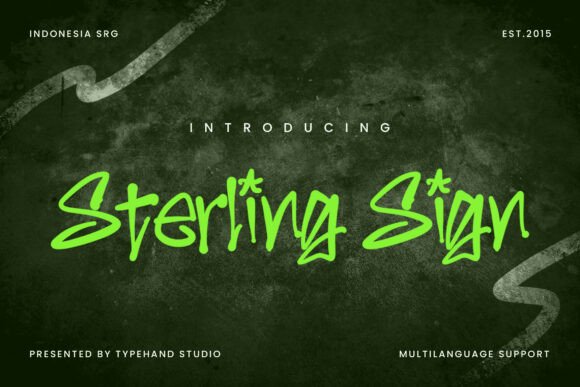 Sterling Sign: The Ultimate Handwritten Display Font for Bold Web Design