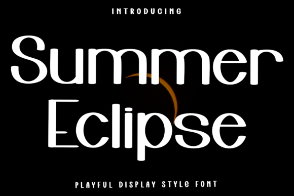 Summer Eclipse: The Festive Display Font for Holiday Branding