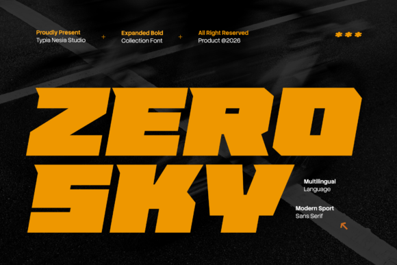 Zero Sky: The Bold Typeface for High-Performance Branding