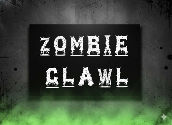 Zombie Clawl: The Ultimate Horror Display Font for Branding